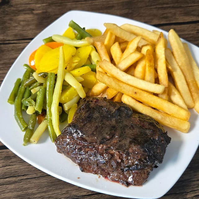 Flat Iron Steak.