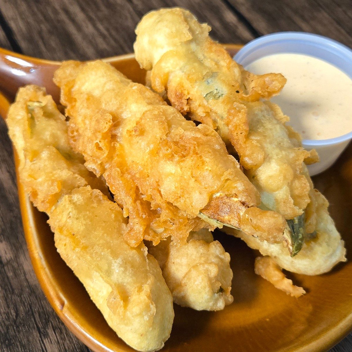 Deep Fried Dill Pickles.