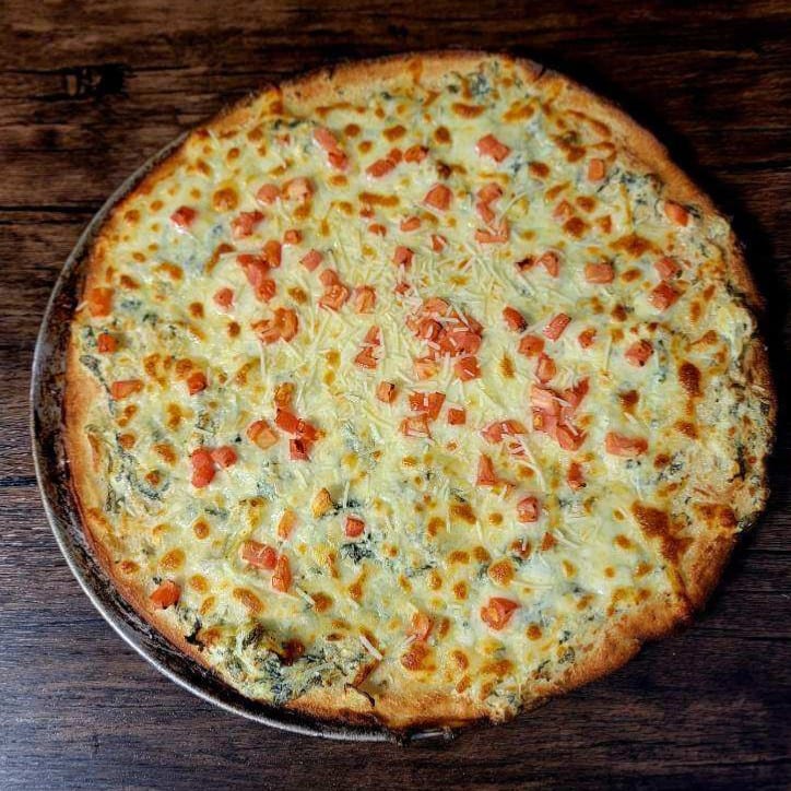 14" Spinach Pizza.