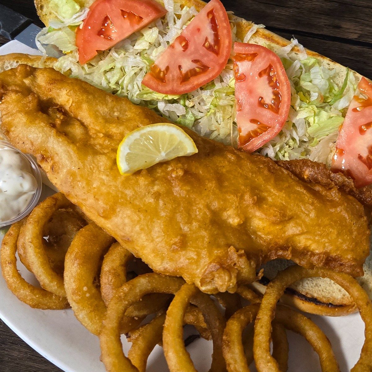 Foot Long Fish Sandwich.